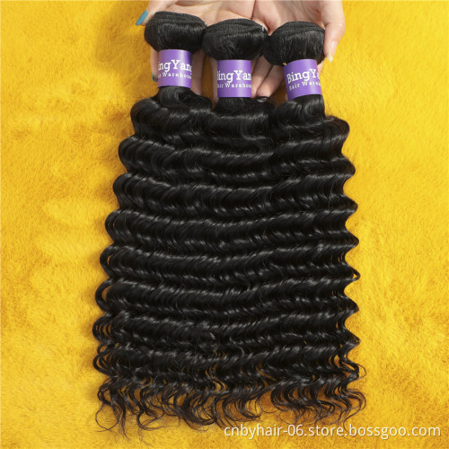 Brazilian Water Wave Hair Bundles With Closure Unprocessed Water Wave Hair Bundles With Frontal 9A 100% Human Hair
